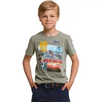 River Woods Normal Fit Basic T-shirt Short Sleeves Safari Mix Taglia: 16 | T-shirt Outlet | Unisex