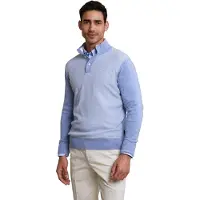River Woods Custom Fit Cotton Mock Neck Pullover Dk Seashore Mix Taglia: XXL | Maglioni a maglia Outlet | Uomo