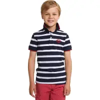 River Woods Custom Fit Sporty Striped Polo Navy Taglia: 8 | Camicie Outlet | Unisex | Blu