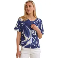 River Woods Blue/white Fantasy V-neck Blouse Taglia: 34 | Magliette intime Outlet | Donna | Blu