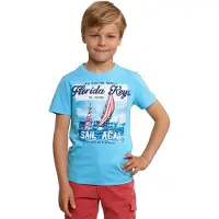 River Woods Normal Fit Basic T-shirt Short Sleeves Acqua Taglia: 6 | T-shirt Outlet | Unisex