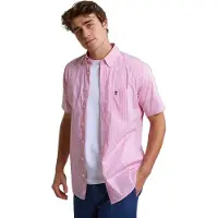 River Woods Custom Fit Striped Performance Stretch Shirt Short Sleeves P Taglia: S | Camicie Casual Outlet | Uomo