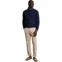 River Woods Custom Fit Striped Cotton Crew Neck Sweater Navy Mix Taglia: S | Maglioni a maglia Outlet | Uomo | Blu