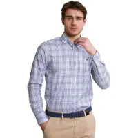 River Woods Custom Fit Checked Shirt Blue/beige Taglia: XXL | Maglioni a maglia Outlet | Uomo | Blu