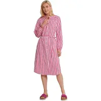 River Woods Pink/white Striped Loose Dress Taglia: 38 | Abiti in T-Shirt Outlet | Donna | Bianco