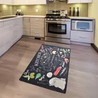 Azomor : tappeto da cucina elegante e funzionale con fondo antiscivolo, per cucina e sala da pranzo, 80 x 120 cm