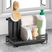 Azomor : pratico e compatto organizer per lavello con vaschetta raccogli gocce rimovibile per la cucina