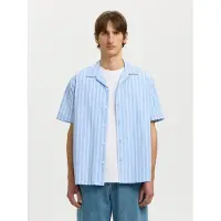 Selected Camicia A Maniche Corte Uomini Blu L