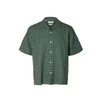 Selected Camicia A Maniche Corte Uomini Verde XXL