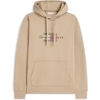 Tommy Hilfiger Script Flag Hoodie Batique Khaki Taglia: M | Felpe con cappuccio Outlet | Uomo | Marrone