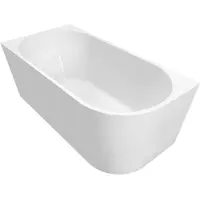 Aqualine TIBERA L vasca ad angolo 150x75cm, bianco