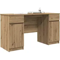 vidaXL Scrivania , effetto legno artigianale, 140 x 49 x 76 cm