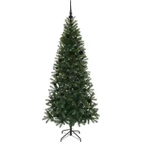 vidaXL Albero di Natale artificiale, verde, 180 cm, realizzato in PE e PVC