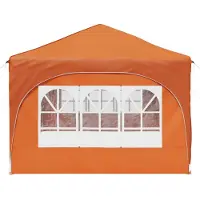 vidaXL Tenda da festa pieghevole 575 x 288 x 245 cm, tessuto Oxford arancione