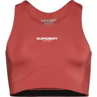 Superdry per donna. WS311591A Reggiseno rosso Core Active (36), Sportivo, Multisport, Polister riciclato, Sostenibile