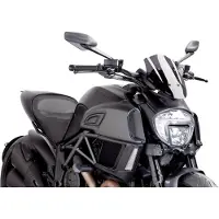 Puig Parabrezza sportivo con ABE Diavel, anno 14-, tinteggiato