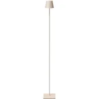Sigor Nuindie Lampada da terra a LED ricaricabile per esterni IP54, altezza 120 cm, beige sabbia, USB-C