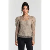 And Other Stories & Other Stories Penelope Blouse Khaki Taglia: 32 | Maglie a manica lunga Outlet | Donna | Marrone
