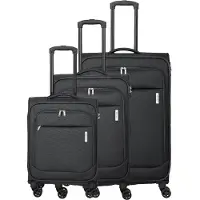 Travelite Priego 4 ruote Set di valigie 3 pezzi grigio