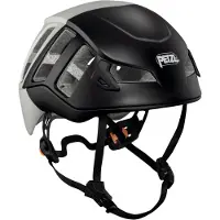 Petzl - Casco da arrampicata alpinistica - Meteor Black/Grey - Taglia M/L - Bianco