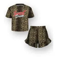 Vingino Girls Waranda Pyjama Multicolor Brown Taglia: XXL | Abbigliamento da Notte Outlet | Unisex | Marrone