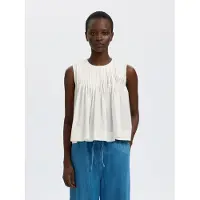 Selected Top Senza Maniche Donne Bianco 42