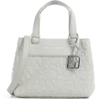 Armani Exchange per donna. XW001576AF15774U6275 Borsa beige con logo stampato (OSFA), Bianco, Casual, Classico, Poliestere