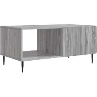 Syfax Tavolino da salotto Sonoma grigio 90 x 50 x 40 cm