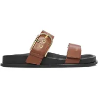 Furla per donna. YL56SOE-BX4513 Sandali in pelle Solea marrone (36), Basso, Nessuno, Casual