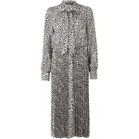 Karl Lagerfeld Pleated Shirt Dress Blk-pristine Mini Geo Taglia: 42 | Abiti in T-Shirt Outlet | Donna