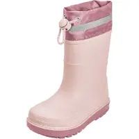 Playshoes Stivale di gomma rosa / rosé / argento