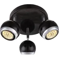 Globo Lighting Lampada da soffitto Globo Oman, cromata, con 3 attacchi GU10; codice prodotto: 57884-3