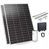 Sunshare Ray Lite 400 W: impianto solare da balcone con supporto – sistema solare ultraleggero plug-and-play
