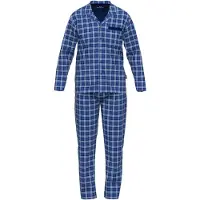 Götzburg Pigiama lungo blu / navy / bianco