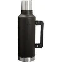 Stanley The Legendary Classic Bottle 2.0 2.5QT, Black 10-11349-0017 borraccia termica con tappo versatore e tazza, 2.3L