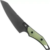QSP Knife T-Cook QS172-B2, Black Nitro-V, Glow In The Dark G10 coltello fisso