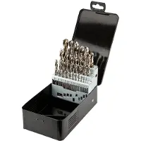 Graphite Punte per metallo HSS-Co 1,0-13,0 mm, set di 25 pezzi.