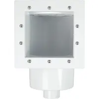 OEM Sistema di pulizia per piscine - Tubo flessibile per la pulizia delle superfici - Pulitore per piscine - con raccordo adattatore - Misura universale - Bianco