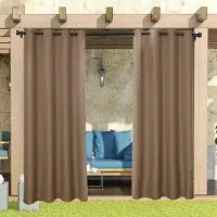 OEM Modello nero a due teli, termoisolante e traspirante, ideale per giardini e casette da giardino, 132 x 213 cm, marrone.
