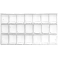 OEM Scatola per lo smistamento e lo stoccaggio con 21 piccoli scomparti e pratici chiusure a scatto - Dimensioni: 24 cm x 12 cm x 2 cm - Versatile nell'uso