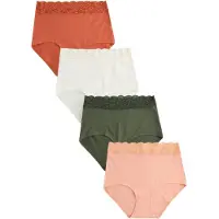 Next Slip verde scuro / rosa antico / rosso ruggine / bianco