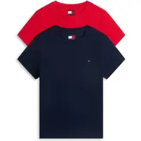 Tommy Hilfiger 2-pack C-neck Tee Dark Night Navy/amaryllis Red Taglia: XS | Maglie Sportivi Outlet | Donna | Nero