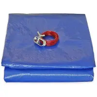 OEM Copertura per piscina con diametro di 4,20 m - Copertura di facile manutenzione per piscine con una distanza massima di 3,60 m dal fondo della vasca - dotata di un efficiente sistema di drenaggio.