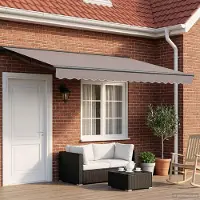 Prolenta Maison Exclusive - Strutture per tende da sole elettriche con luci a LED, colore antracite, dimensioni 4,5 x 3 metri