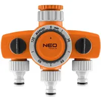 Neo Distributore a tre valvole, tre canali di irrigazione, tempo di irrigazione da 15 a 120 min