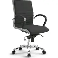 Versee Montreal sedia girevole in tessuto antracite - sedia ergonomica da ufficio e da scrivania, rivestimento traspirante, comoda sedia girevole, stabile fino a 150 kg