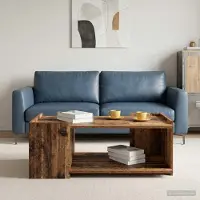 Prolenta Maison Exclusive - Tavolino in legno di recupero 90 x 50 x 33 cm, materiale a base di legno
