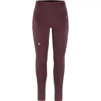 Fjällräven Women's Abisko Tights Leggings Donna (XS, marrone/lilla)