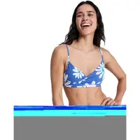 Roxy Women's PT Essentials Wrap Bra Parte superiore bikini Donna (M, blu)