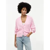 Tommy Hilfiger Mid Cable V-neck Ls Classic Pink Taglia: XL | Cardigan Outlet | Donna | Rosa